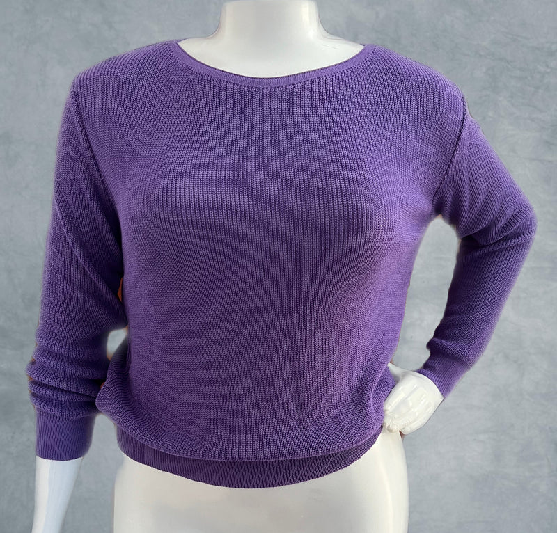 Suéter Roxo Manga Longa